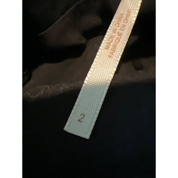 Free People Y2K Mini Skirt Black Belted Faux Leather Short Vegan Lined Size 2 - Picture 6 of 8